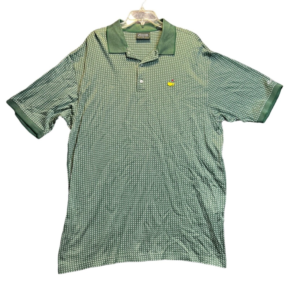 Masters Collection Mens XL Green Mercerized Cotton Golf Polo Shirt Short Sleeve